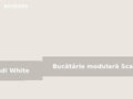 Bucătărie modulară Scandi White cu fronturi MDF vopsit alb mat, design scandinav minimalist - 4Kanto