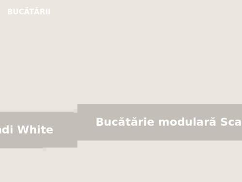 Bucătărie modulară Scandi White, corpuri joase și înalte MDF alb mat, bucătărie scandinavă - 4Kanto