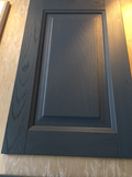 Front stejar lemn masiv - front mobilier din lemn masiv de stejar, vopsit gri-albastru închis, design cu panou în relief - 4Kanto